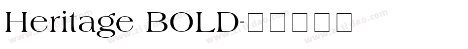 Heritage BOLD字体转换